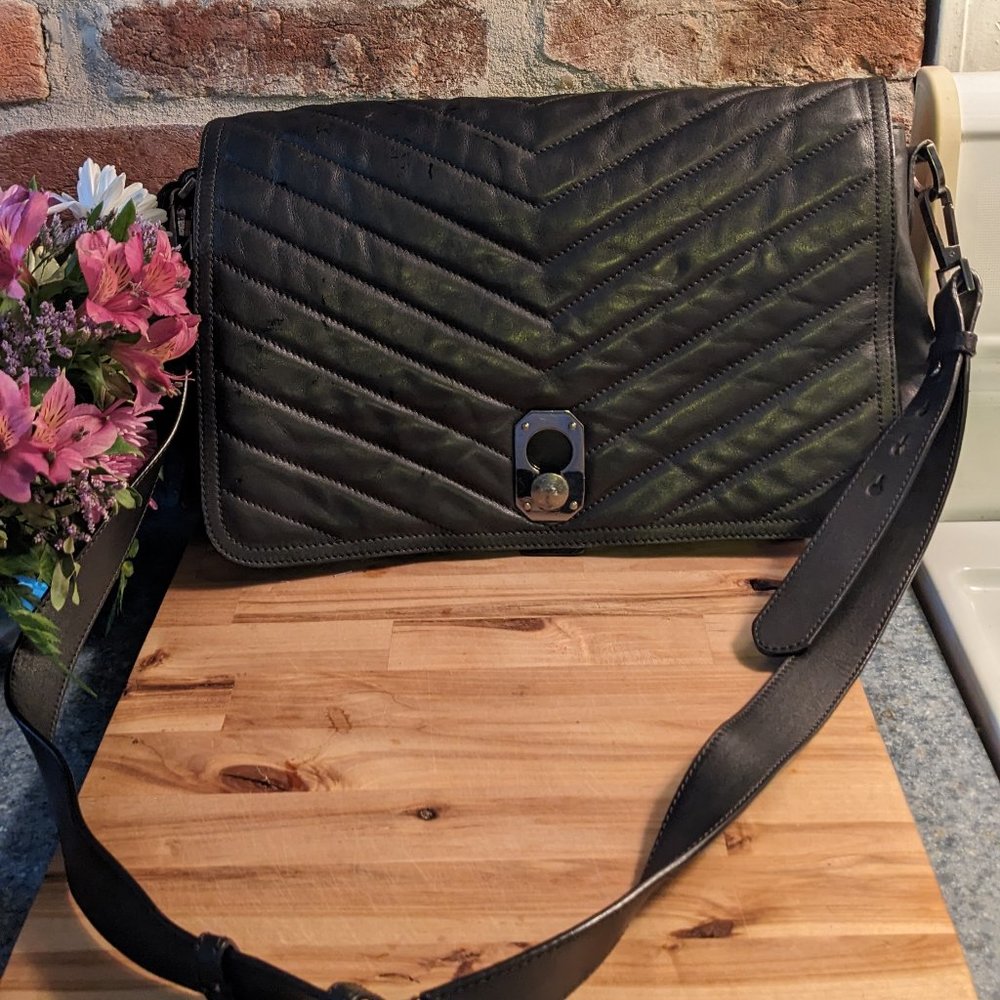 Stuart Weitzman Leather Crossbody/Messenger Bag